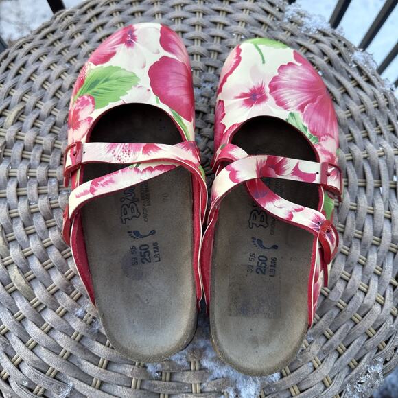 Birki’s by Birkenstock Women's 8 US 39 EU Maria Floral slip on Clogs Open Heel - Picture 7 of 15